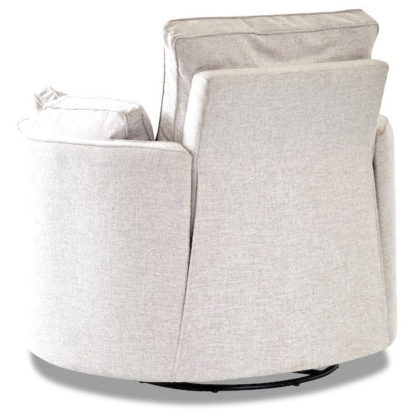 Klaussner Ryder Transitional Reclining Swivel Chair | Sheely's